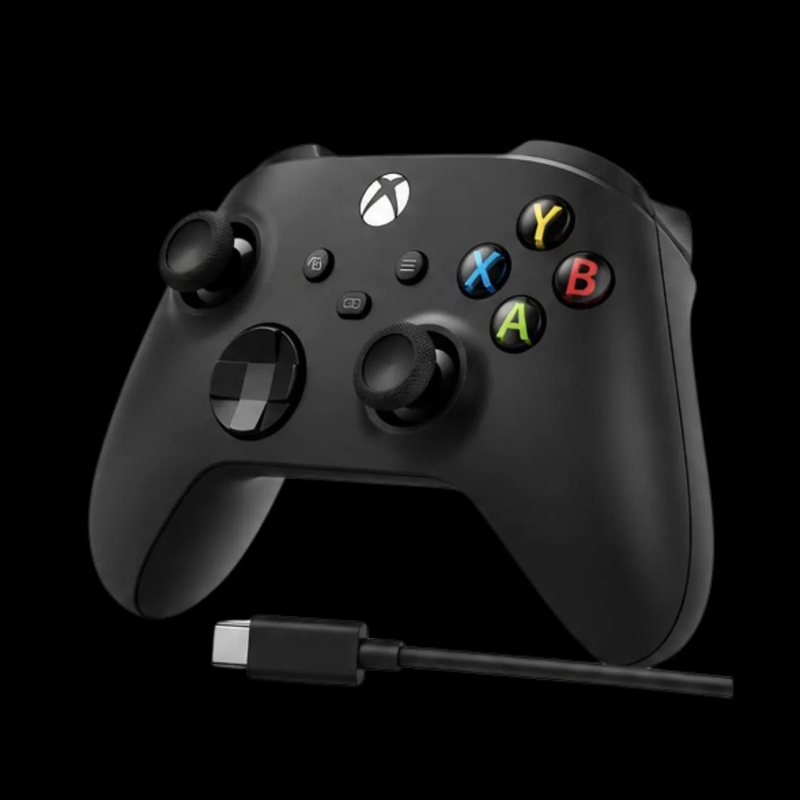Microsoft Xbox Wireless Controller Carbon Black + Cavo USB-C – Controller Originale Xbox Series X|S, Xbox One e PC Windows 10 – NUOVO – foto 2