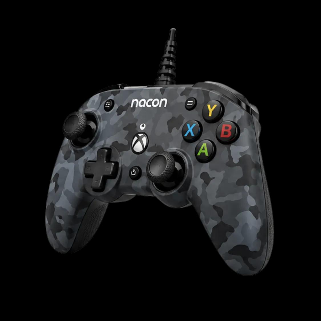 NACON Pro Compact Controller Camo Grey – Controller Cablato USB per Xbox Series X|S, Xbox One e PC – Licenza Ufficiale Xbox NUOVO – foto 2